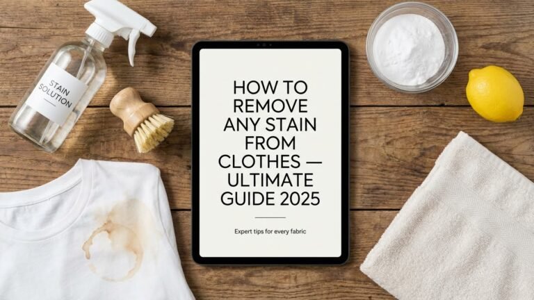 how to remove stains from clothes