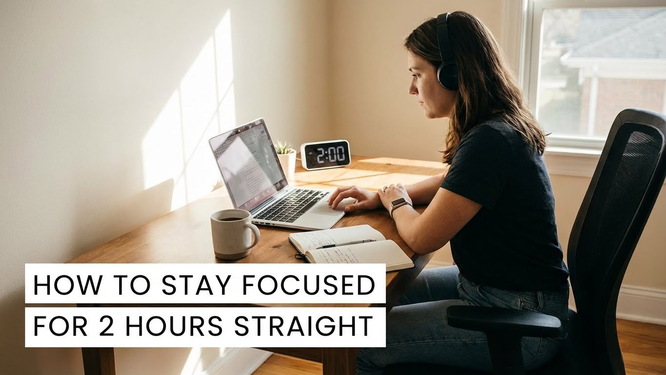 how to stay focused focus hacks productivity methods