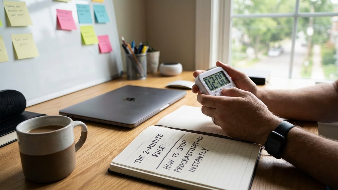 The 2-Minute Rule: How to Stop Procrastinating Instantly stop procrastination 2-Minute Rule
